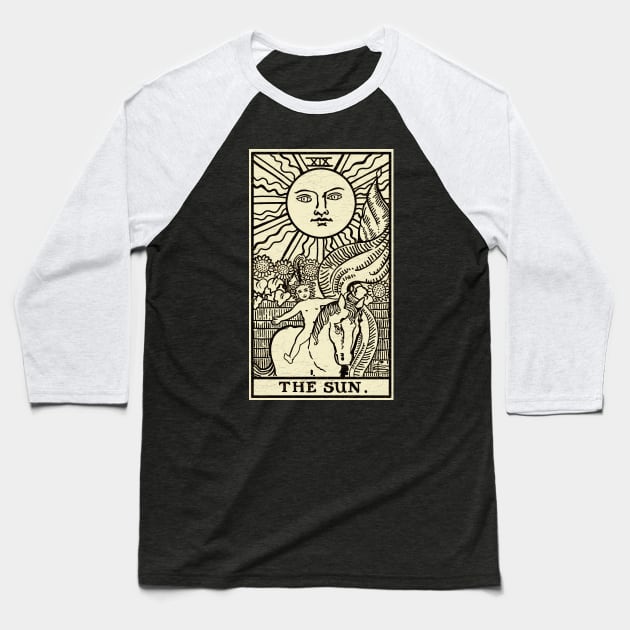 Tarot card The Sun Baseball T-Shirt by valentinahramov